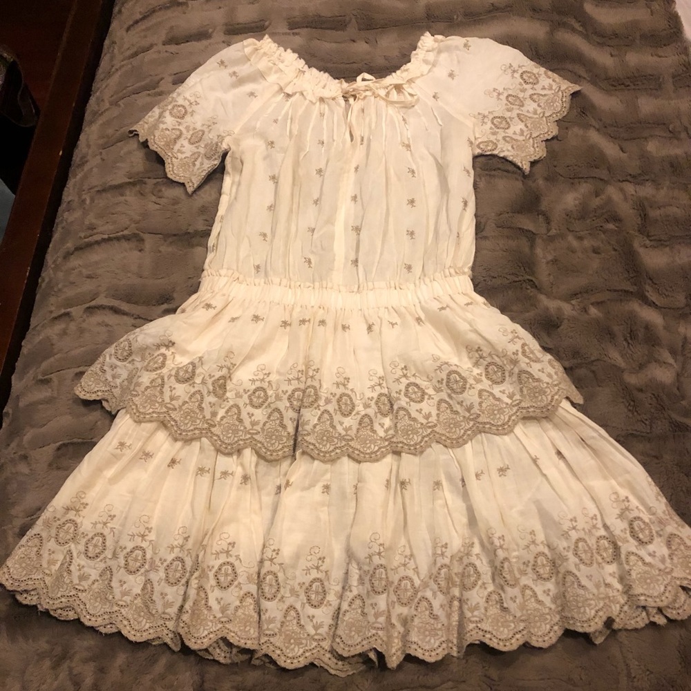 Chelsea & Violet dress, embroidered detail. 100% cotton. Medium